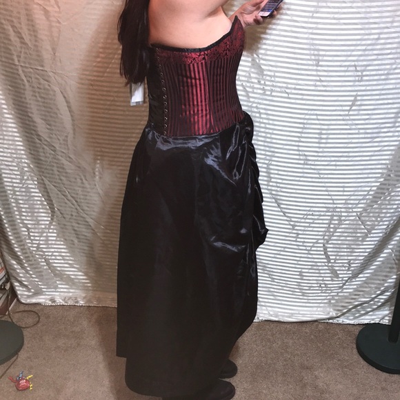 Victorian Renaissance Gothic Corset Bustier Dress - Picture 4 of 12